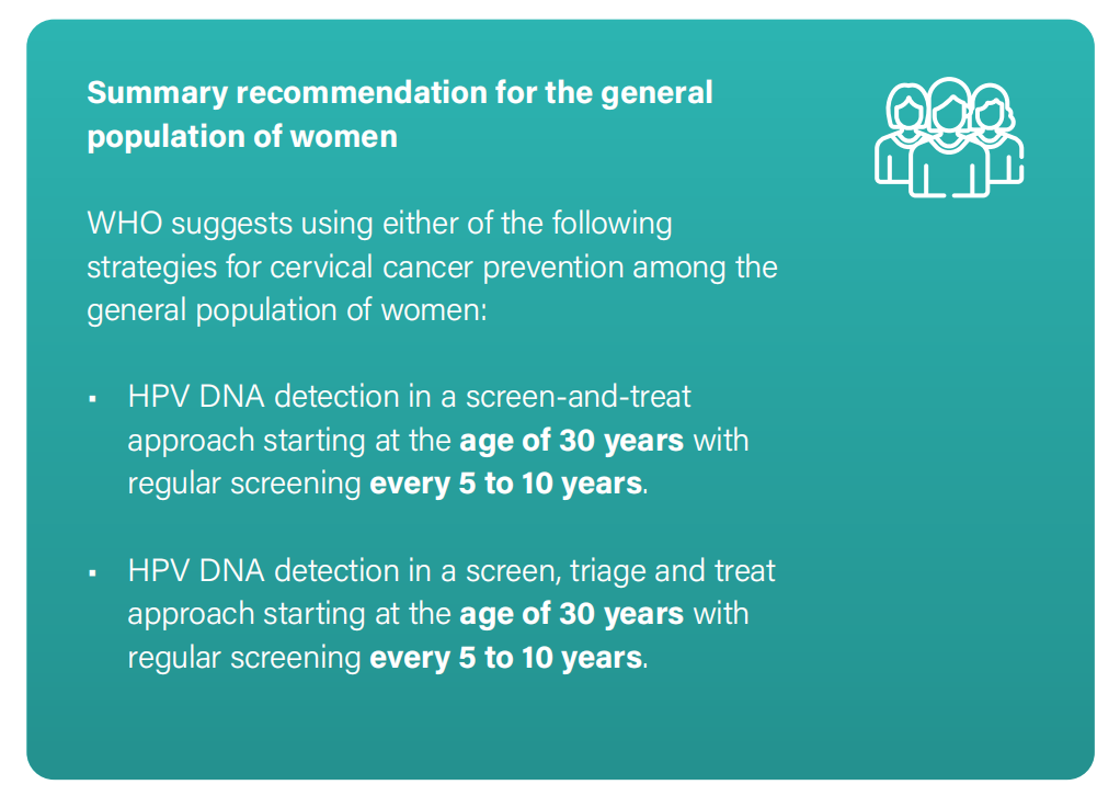 WHO發(fā)布宮頸癌防治新版指南，「推薦HPV-DNA 檢測為宮頸癌首選篩查方法」